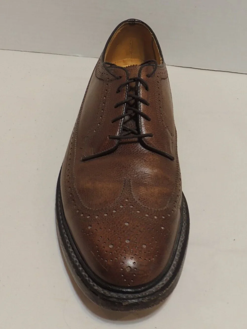 Florshiem Oxford Shoes Men 12 Brown Lace Up Business Wedding Interview Shoes